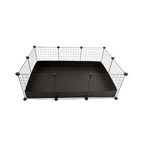C&C Modular cage 3x2 110x75 cm guinea pig, hedgehog, black