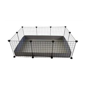 C&C Modular cage 3x2 110x75 cm guinea pig, hedgehog, silver grey