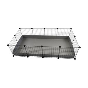 C&C Modular cage 4x2 145 x 75 cm silver