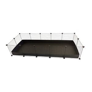 C&C modular cage 5x2 pig rabbit hedgehog black 180 x 75 x 37 cm