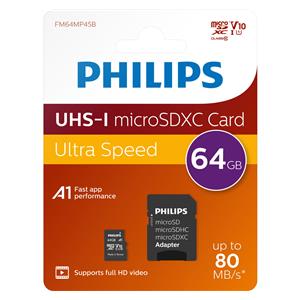 Philips MicroSDXC 2-Pack    64GB Class 10 UHS-I U1 incl. Adapter 2