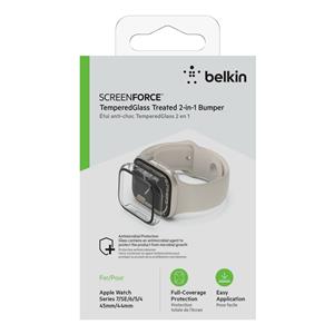 Belkin Tempered Glass Bumper Apple Watch 8/7/SE/6/5/4 clear 6