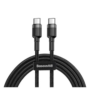 Cable USB-C PD Baseus Cafule PD 2.0 QC 3.0 60W 1m (black and gray)