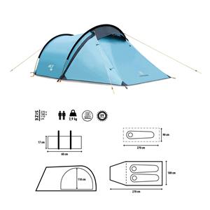 Camping tent - Nils Camp NC6003 North Peak 7