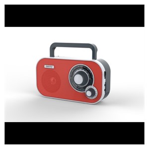 Camry portable radio red
