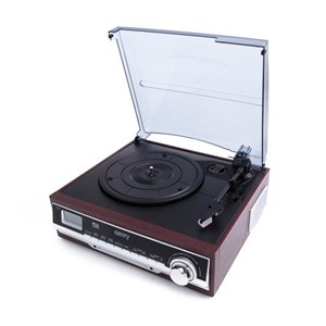 Camry Premium CR1113 Belt-drive audio turntable Black, Chrome, Wood Semi Automatic