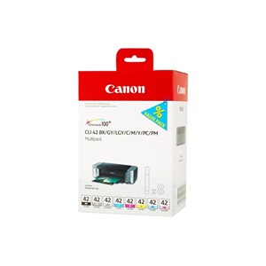 Canon CLI-42 BK /GY /LGY /C /M /Y /PC /PM 8 Ink Cartridge Multipack