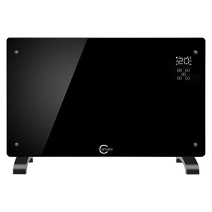 Carruzzo Q20F1 Glass panel heater black