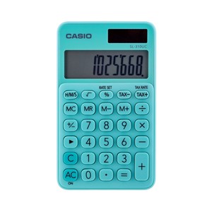 Casio pocket calculator SL-310UC-GN green