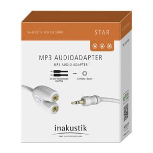 5x in-akustik Star Audio Adapter 3,5 mm plug - 2x 3,5 mm plug 2