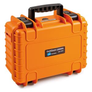 B&W Outdoor Case 3000 with pre-cut foam (SI) orange 3