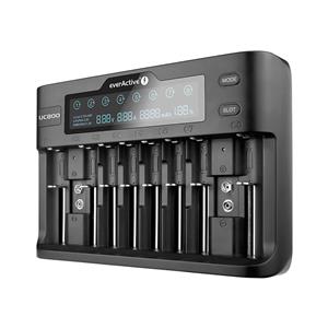 Charger for cylindrical Li-ion and Ni-MH batteries everActive UC-800