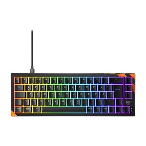 CHERRY K5 PRO TMR COMPACT keyboard Gaming USB QWERTZ German Black, Orange