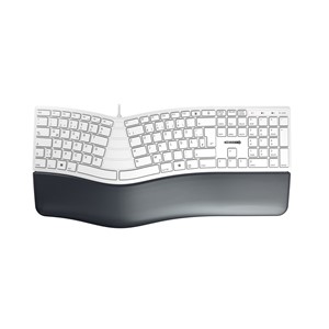 CHERRY KC 4500 ERGO keyboard Universal USB QWERTZ German White