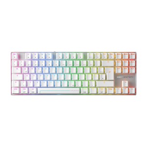CHERRY MX 8.2 Pro TMR Wireless keyboard Gaming USB + RF Wireless + Bluetooth QWERTZ German Silver, White