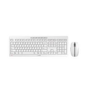 CHERRY Stream Desktop Recharge keyboard Mouse included Universal RF Wireless QWERTY English Grey