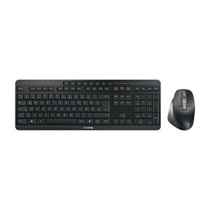CHERRY Stream desktop ultimate keyboard Mouse included Home /Office USB + RF Wireless + Bluetooth QWERTZ German Black