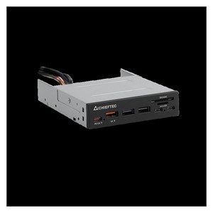 Chieftec all-in-one card reader 4x USB 3.2 Gen1 TypeA /C QC3.0 3.5 panel