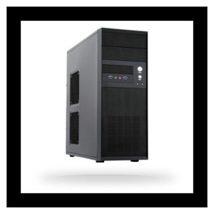Chieftec CQ-01B-U3-OP USB3 ATX case, black