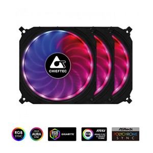 Chieftec TORNADO RGB fan set (3x120mm)