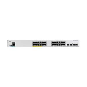 Cisco Catalyst 1000-24FP-4G-L Network Switch, 24 Gigabit Ethernet (GbE) PoE+ Ports, 370W PoE Budget, four 1 G SFP Uplink Ports, Enhanced Limited Lifetime Warranty (C1000-24FP-4G-L)