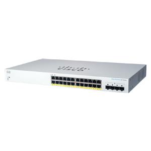 Cisco CBS220-24P-4G Managed L2 Gigabit Ethernet (10/100/1000) Power over Ethernet (PoE) 1U White