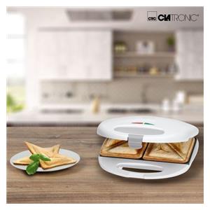 Clatronic ST 3477 sandwich maker 750 W White 6