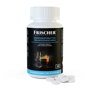 Cleaning tablets for coffee machines Frischer 100 pieces blister pack 1.3 g 16 mm diameter