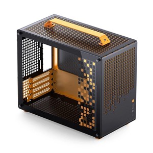 Computer Case JONSPLUS MATX Handle Case Z20 - Black-Orange