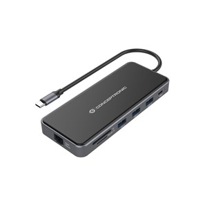 Conceptronic DONN15G laptop dock /port replicator Wired USB 3.2 Gen 1 (3.1 Gen 1) Type-C Grey