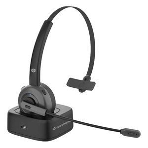 Conceptronic POLONA Wireless Bluetooth Headset with Charging Dock & Bluetooth USB Audio Adapter
