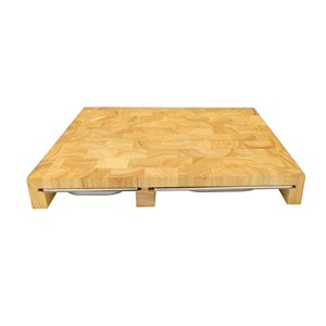 Continenta 4028 kitchen cutting board Rectangular Wood Stainless steel, Wood