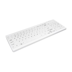 Contour Design Active Key Contour QuickClean Medical Keyboard Removable Cover Compact Wired White DE C7012