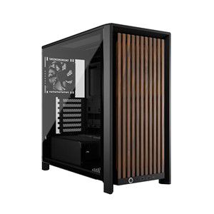 Corsair FRAME 4000D WOOD RS Midi Tower Black, Wood