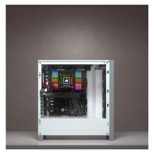 Corsair iCUE 4000X RGB Midi Tower White 11