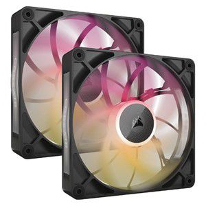 Corsair iCUE LINK RX140 MAX RGB Computer case Fan 14 cm Black 2 pc(s)