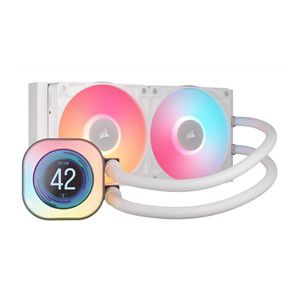 Corsair iCUE LINK TITAN 240 RX LCD Processor All-in-one liquid cooler 12 cm White 1 pc(s)