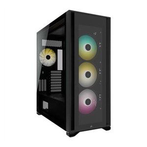 Corsair | Tempered Glass Full-Tower PC Case | iCUE 7000X RGB | Side window | Black | Full-Tower | Power supply included No | ATX
