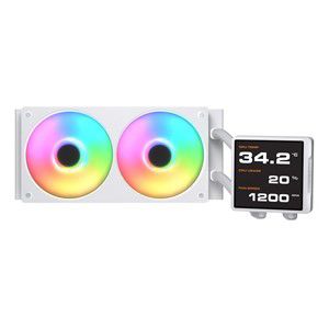 COUGAR CPU Water Cooling Poseidon Vistek Pro 240, ARGB, White