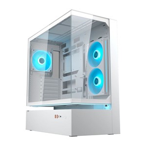 COUGAR Midi Tower Case, CFV235, ARGB, Glass, White