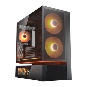 COUGAR Midi Tower Case, CFV235 Vision, ARGB, LCD Display, Mesh, Black