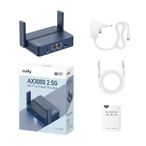 Cudy AX3000 wireless router Gigabit Ethernet Blue 4