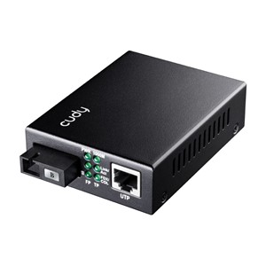 Cudy MC100GSB-60B network media converter 1000 Mbit /s Multi-mode, Single-mode Black