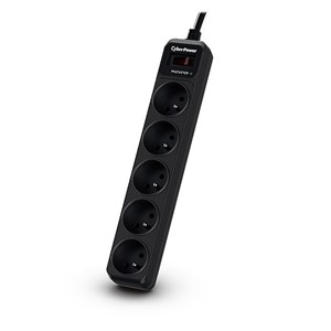 CyberPower Tracer III B0520SC0-FR surge protector Black 5 AC outlet(s) 200 - 250 V 1.8 m