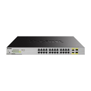 D-Link 24-Port Desktop Gigabit Unmanaged PoE Switch with 2 x 100 /1000Mbps Combo Ports