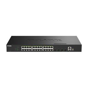 D-Link 28-Port Gigabit Stackable PoE+ Smart Managed Switch with 4 x 10G SFP+ Ports