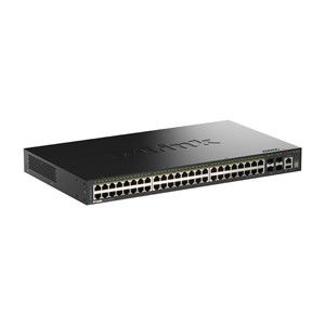 D-Link 52-Port Gigabit Stackable PoE+ Smart Managed Switch with 4 x 10G SFP+ Ports
