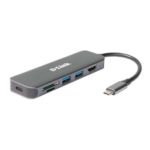 D-Link 6-in-1 USB-C Hub with HDMI /Card Reader /Power Delivery
