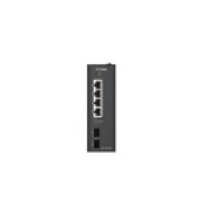 D-Link 6-Port Gigabit Industrial PoE+ Unmanaged Switch with 2 x SFP Ports
