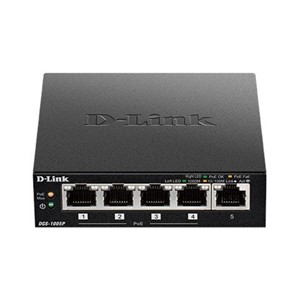 D-Link DGS-1005P /E network switch Unmanaged Gigabit Ethernet (10 /100 /1000) Power over Ethernet (PoE) Black